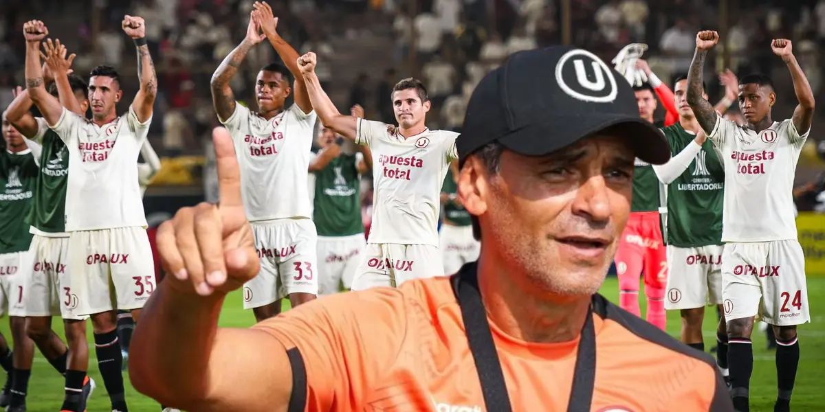 Fabián Bustos ganó su primer partido en Libertadores con la U (Foto: Universitario)