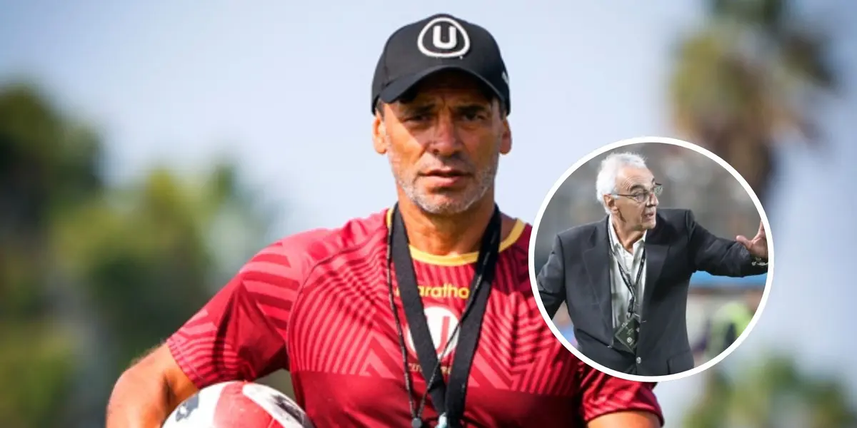 Fabián Bustos - Jorge Fossati (Foto: X de Universitario)