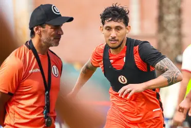 Fabián Bustos y Christofer Gonzales en Universitario de Deportes.