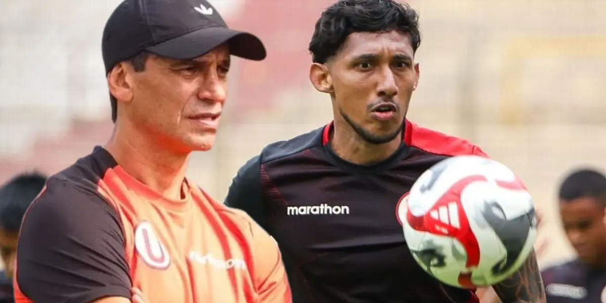 Fabián Bustos y Christofer Gonzales en Universitario de Deportes. / Fuente: Universitario.