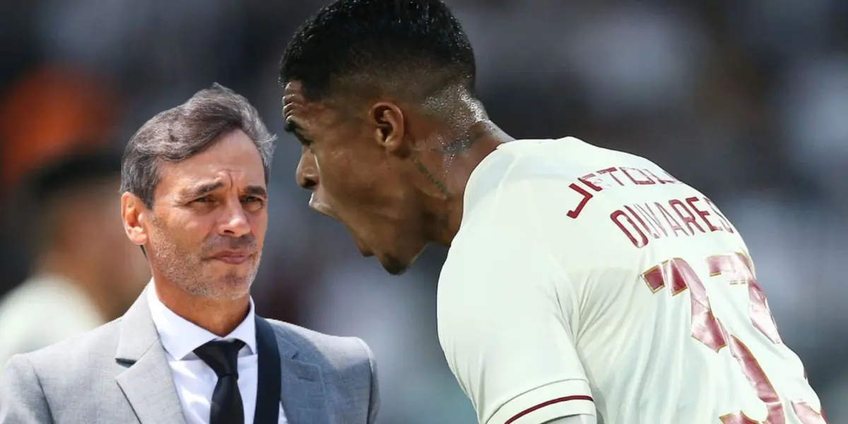 Fabián Bustos y Christopher Olivares en el plantel de Universitario de Deportes. (Foto: Universitario)