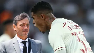 Fabián Bustos y Christopher Olivares en el plantel de Universitario de Deportes. (Foto: Universitario)