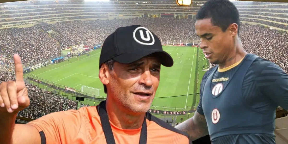 Fabián Bustos y Christopher Olivares en Universitario de Deportes (Foto: Universitario)