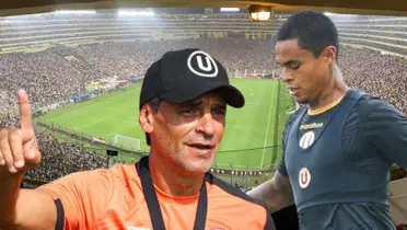 Fabián Bustos y Christopher Olivares en Universitario de Deportes (Foto: Universitario)