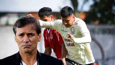 Fabián Bustos y Jairo Concha en Universitario de Deportes. (Foto: Universitario)