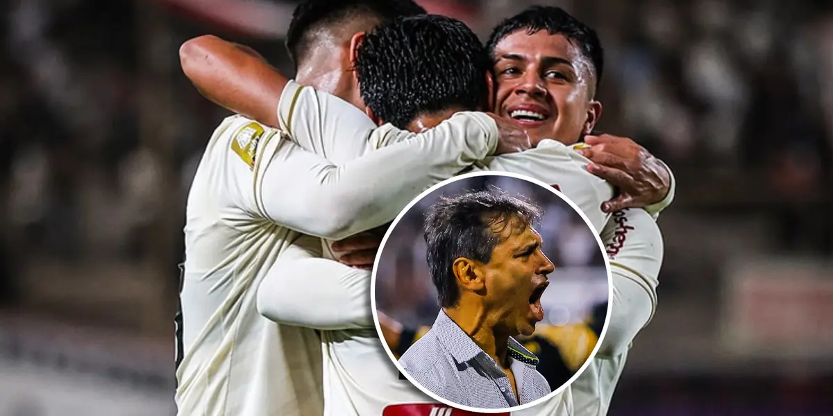 Fabián Bustos y Jairo Concha (Foto: Universitario).