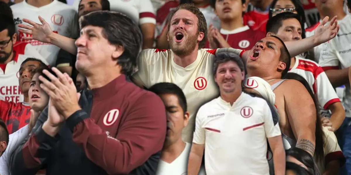 Ferrari con hinchas de Universitario de Deportes.