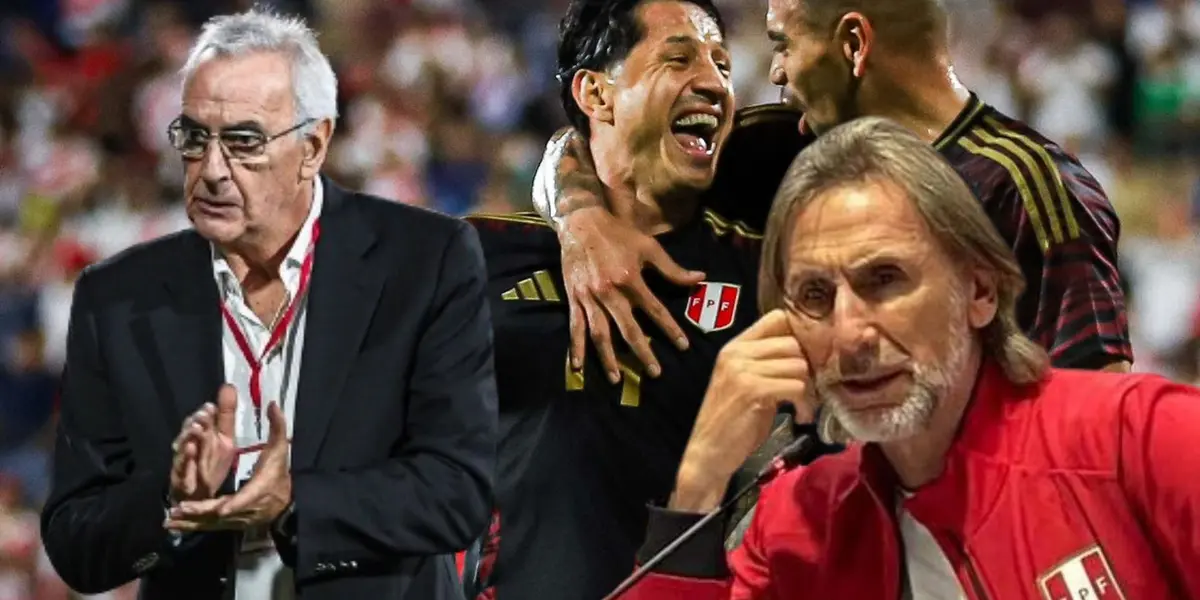 Fossati, Lapadula y Gareca en la Selección Peruana / Foto: La Bicolor