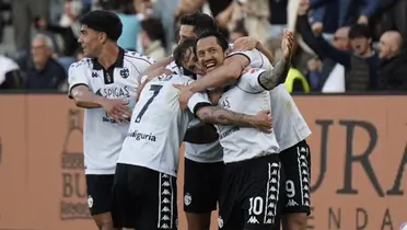Gianluca Lapadula celebrando (Foto: Spezia).
