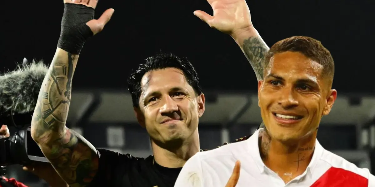Gianluca Lapadula y Paolo Guerrero en la Selección Peruana / Foto: La Bicolor