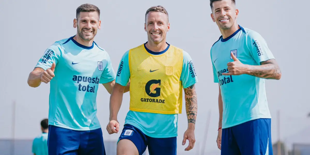 Guillermo Enrique, Pablo Lavandeira y Pablo Ceppelini (Foto: Alianza Lima).