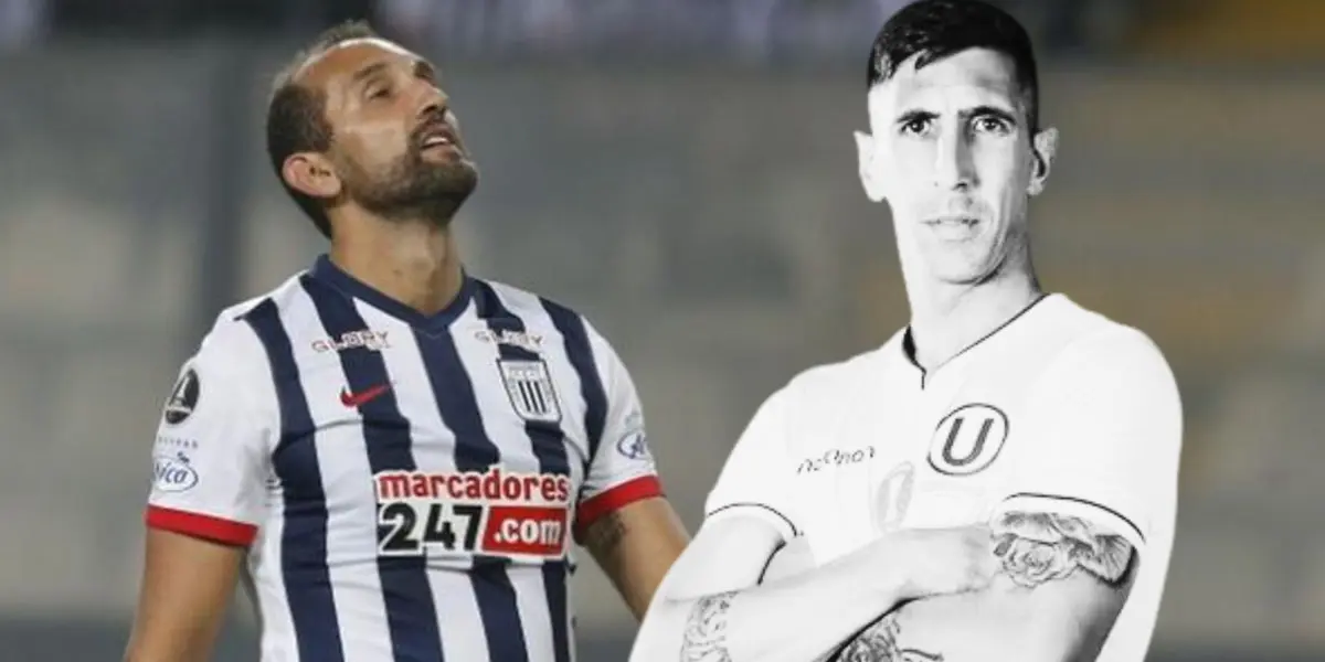 Hernán Barcos en Alianza Lima y Diego Dorregaray.