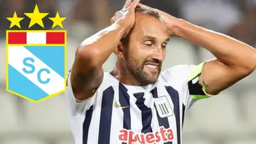 Hernán Barcos en el Alianza Lima vs Sporting Cristal 2024 / Foto: GEC