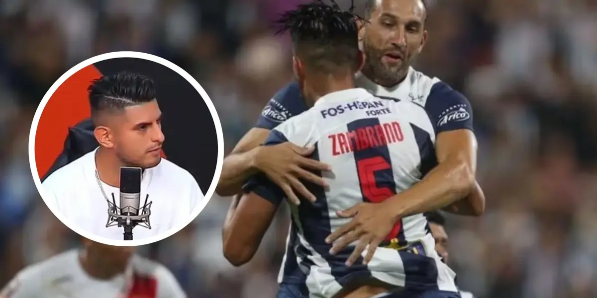 Hernán Barcos y Carlos Zambrano jugando para Alianza Lima. / Foto: Alianza Lima