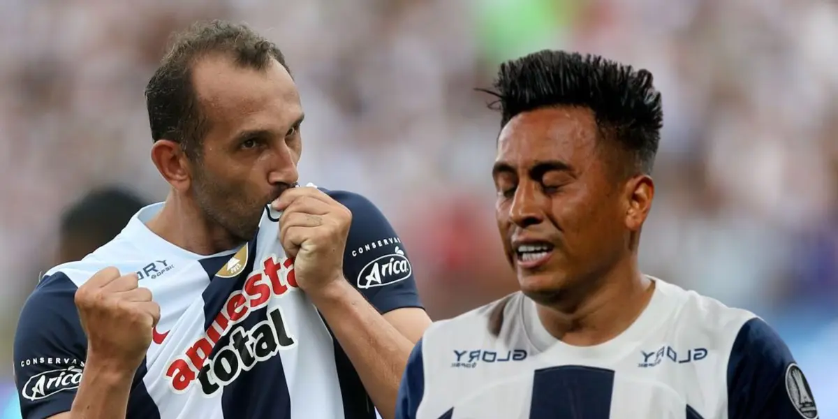 Hernán Barcos y Christian Cueva en Alianza Lima.