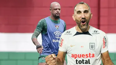 Hernán Barcos y Felipe Melo (Foto: Instagram)