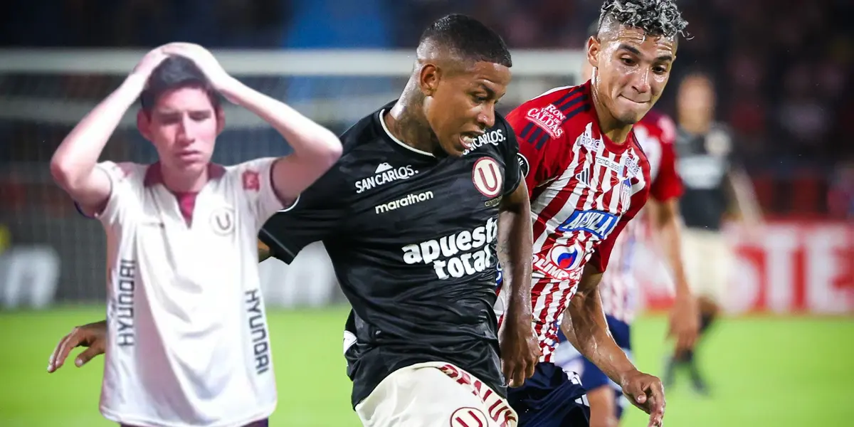 Hinchas de Universitario de Deportes la pasaron mal ante Junior. (Foto: Junior)