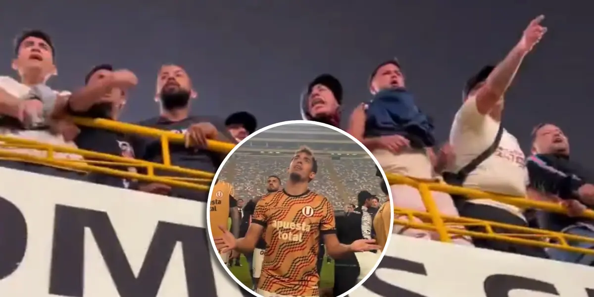 Hinchas reclaman a los jugadores (Foto: Captura X).