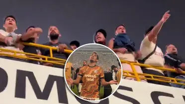 Hinchas reclaman a los jugadores (Foto: Captura X).