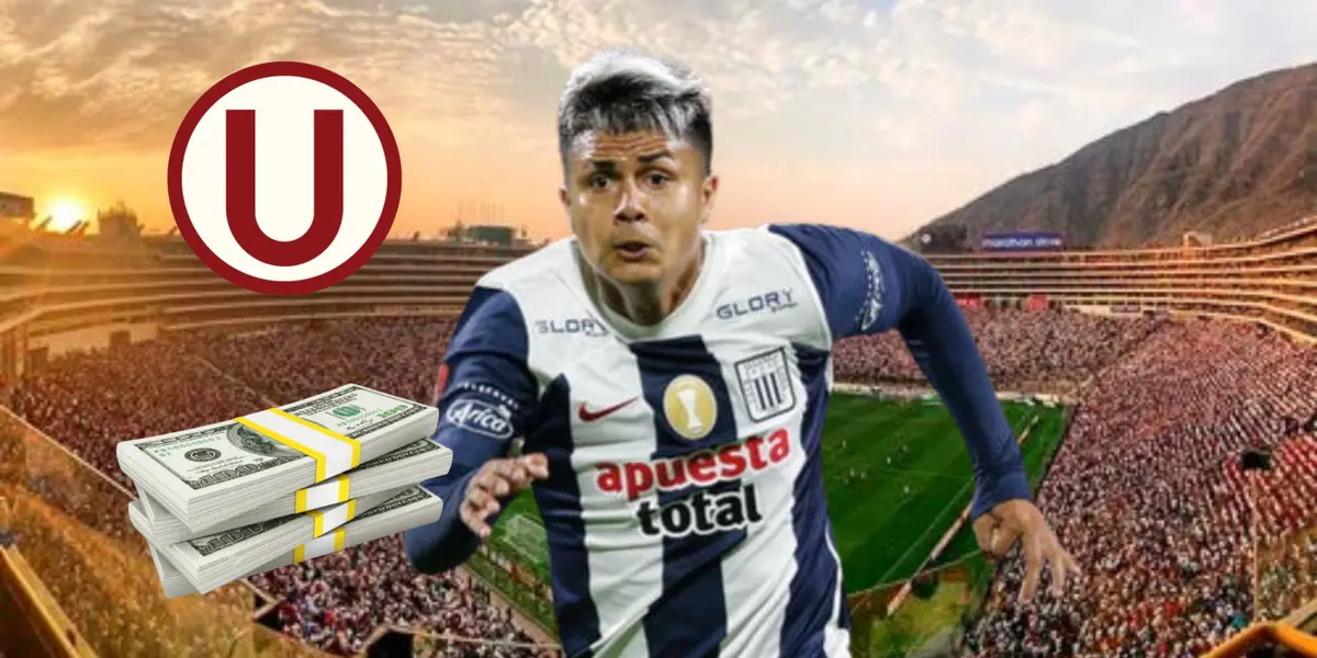 Jairo Concha con la camiseta de Alianza Lima.
