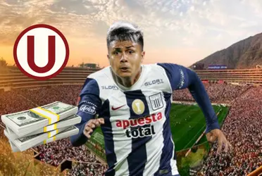 Jairo Concha con la camiseta de Alianza Lima.