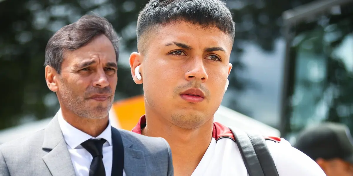 Jairo Concha y Fabián Bustos en el plantel de Universitario de Deportes. (Foto: Universitario)