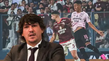 Jean Ferrari al tanto del Universitario de Deportes vs Sport Boys. (Foto: Liga 1)
