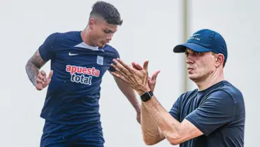 Jeriel De Santis y Alejandro Restrepo en Alianza Lima. (Foto: Alianza Lima)