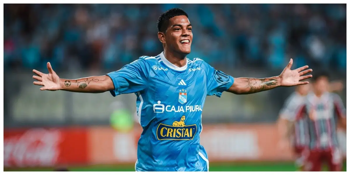 Joao Grimaldo anotó el primer tanto de Cristal, pero Germán Cano igualó las acciones antes que acabe la primera mitad.