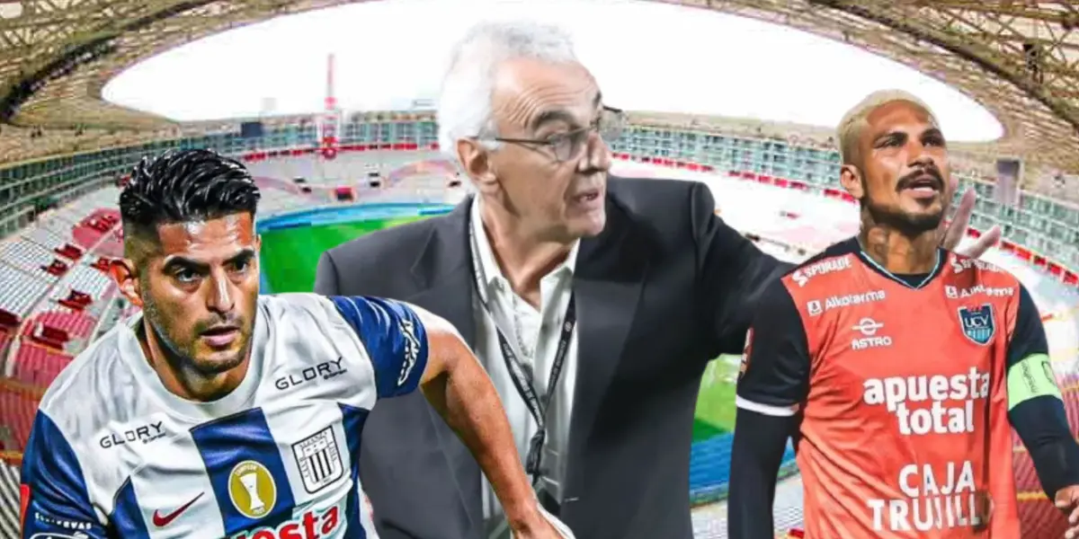 Jorge Fossati como DT de la Selección Peruana.
