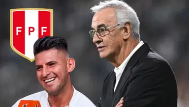 Jorge Fossati como entrenador de la Selección Peruanay Carlos Zambrano. (Foto: Liga 1)