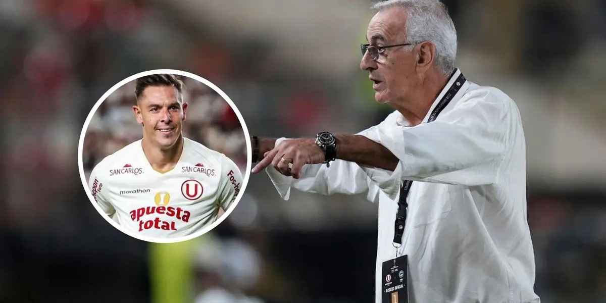 Jorge Fossati - Diego Churín (Foto: X de Universitario)