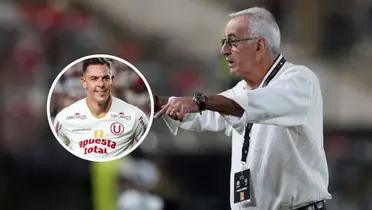 Jorge Fossati - Diego Churín (Foto: X de Universitario)