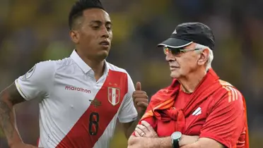 Jorge Fossati y Christian Cueva en la Selección Peruana. (Foto: La Bicolor)