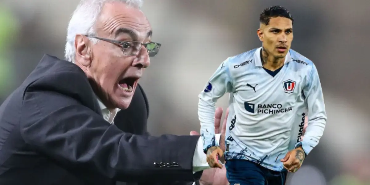 Jorge Fossati y Paolo Guerrero.