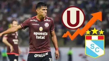 José el 'Tunche' Rivera jugando con Universitario de Deportes. (Foto: Universitario)