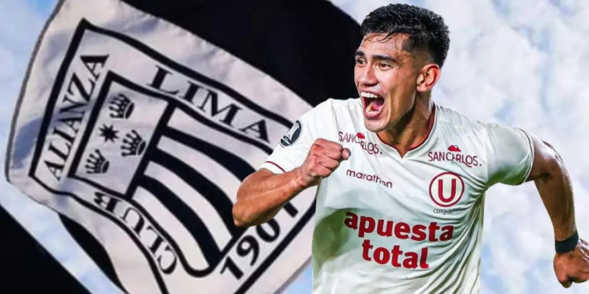 José Rivera como jugador de Universitario de Deportes.