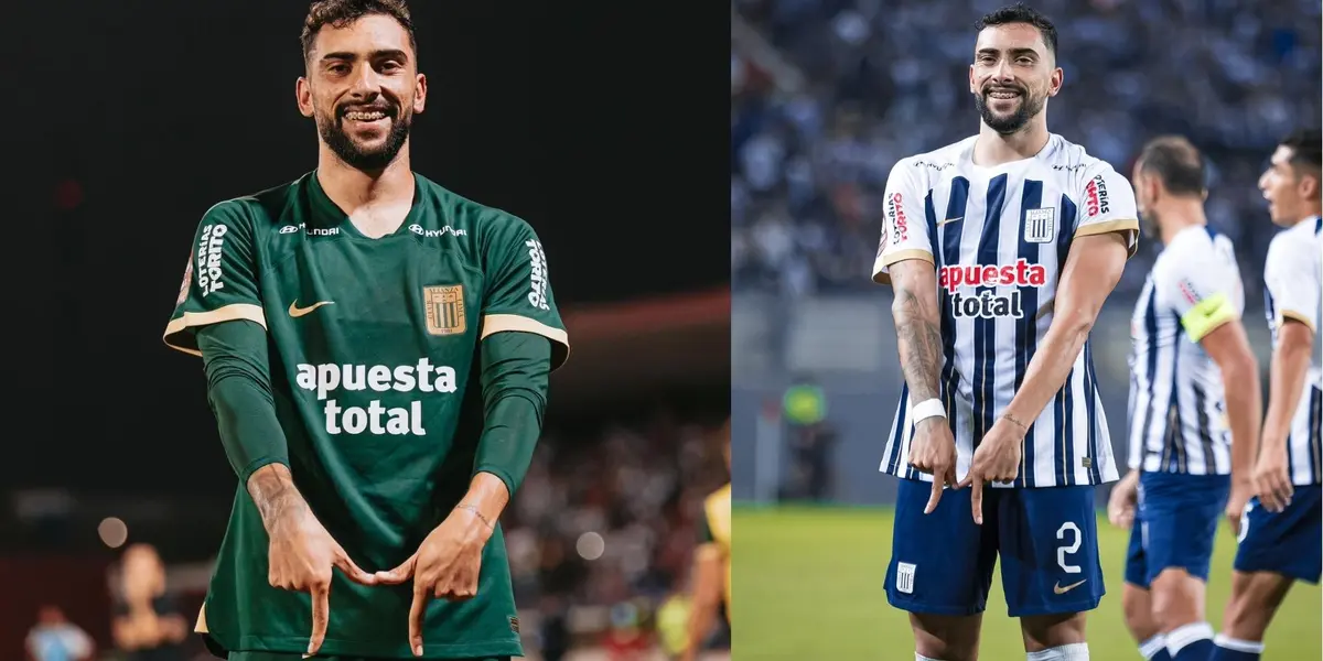 Juan Pablo Freytes, jugador de ALianza Lima, hizo un polémico gesto tras su gol ante Boys. (Foto: Alianza Lima)