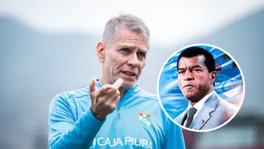 Julio César Uribe - Paulo Autuori (Foto: X de Sporting Cristal)
