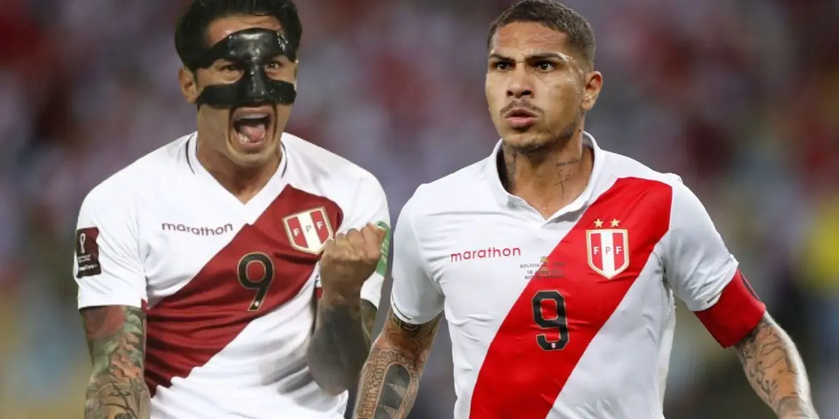 Lapadula y Guerrero en la Selección Peruana.