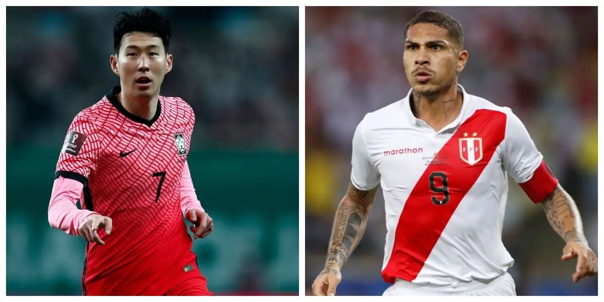 Las imágenes de la transmisión captaron a la estrella del Tottenham acercándose a Paolo Guerrero.