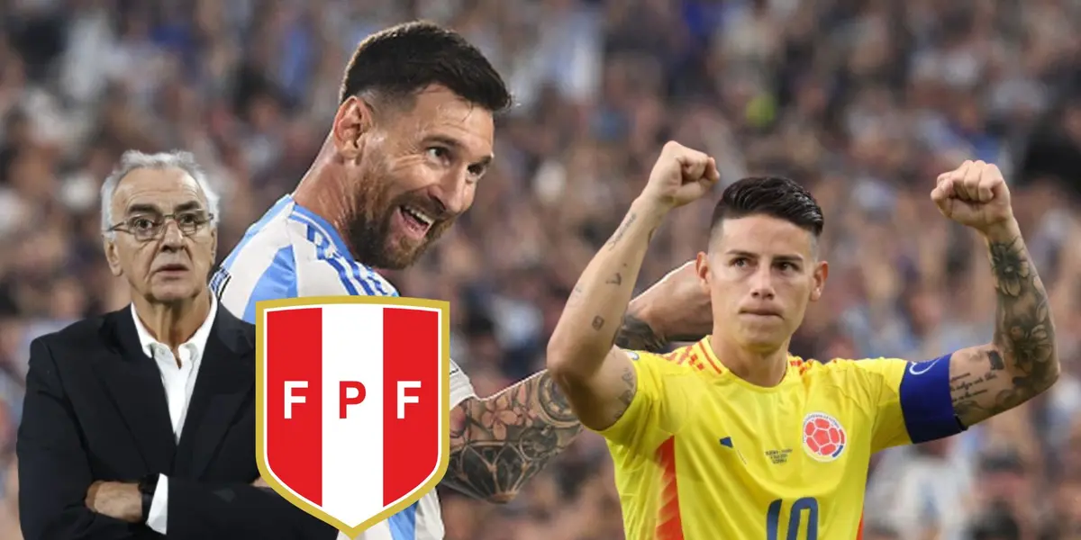 Lionel Messi - James Rodríguez - Jorge Fossati (Foto: La Bicolor)