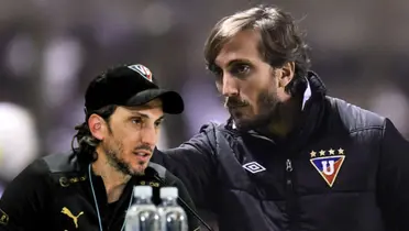 Luis Zubeldía como entrenador de LDU de Quito / Foto: LDU de Quito