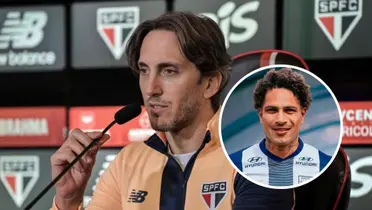 Luis Zubeldía - Paolo Guerrero (Foto: X de Sao Paulo)