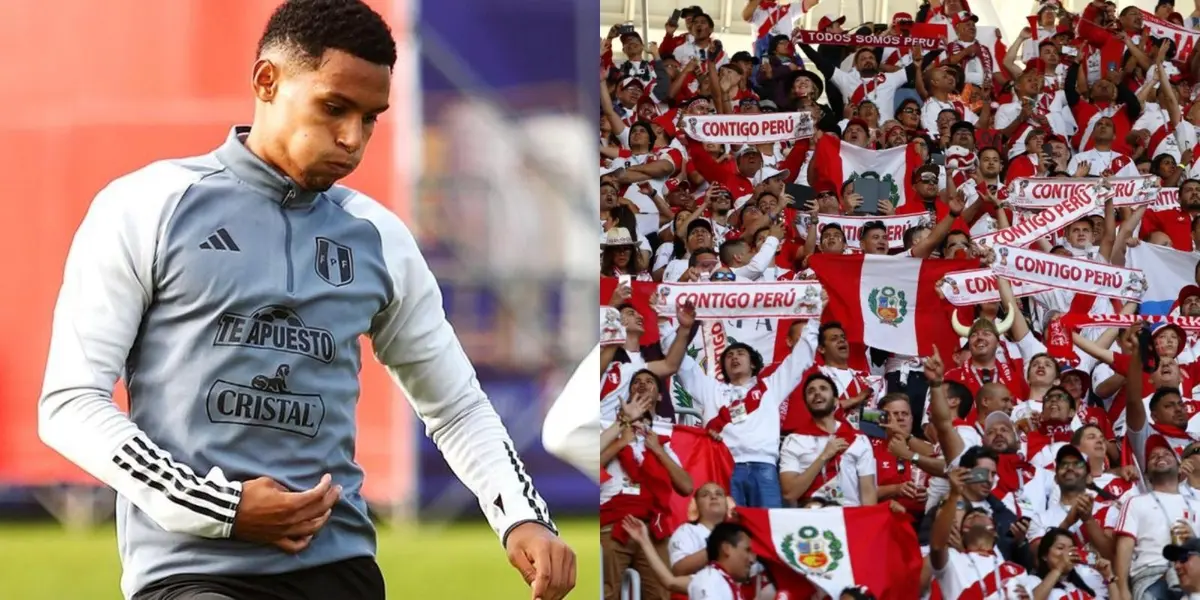 Marcos López jugó de extremo izquierdo en la derrota por la mínima de diferencia de Perú ante Brasil.