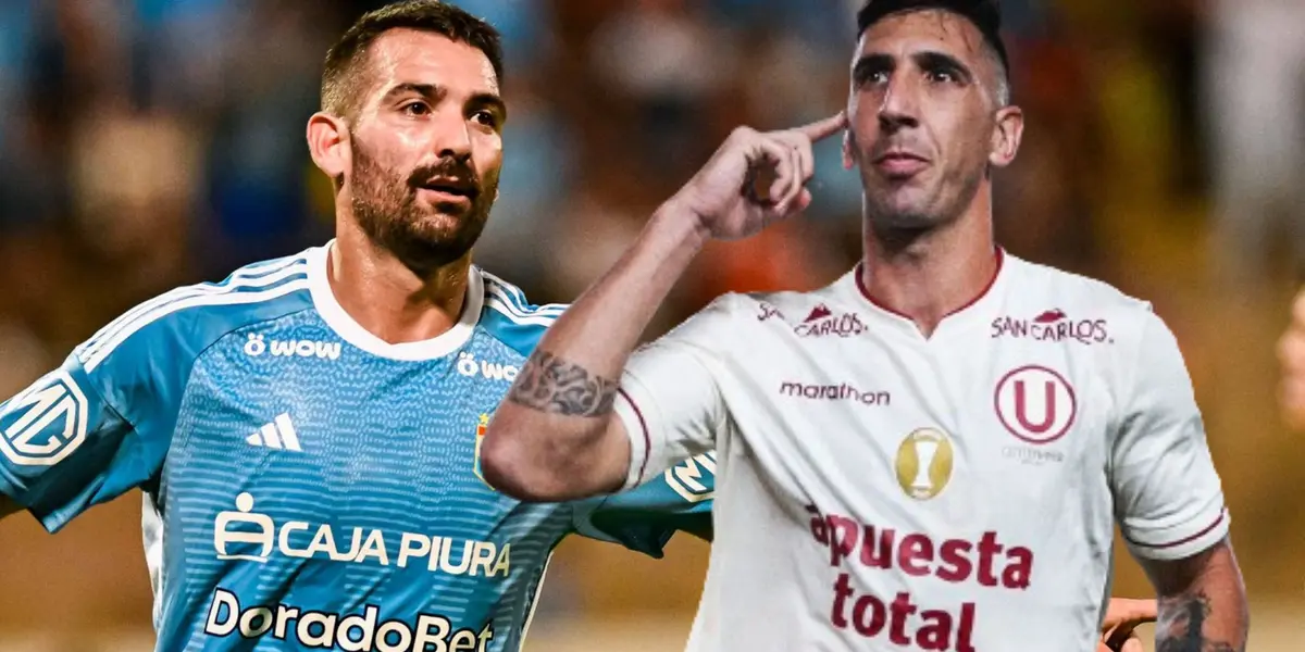 Martín Cauteruccio en Sporting Cristal y Dorregaray en Universitario / Foto: Cristal y Universitario