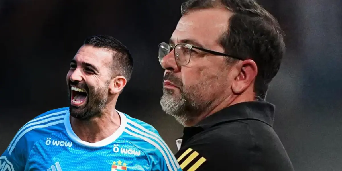 Martín Cauteruccio y Enderson Moreira en Sporting Cristal. (Foto: Sporting Cristal)