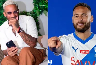 Neymar llegó a Al Hilal para reemplazar a André Carrillo y enseguida Jefferson Farfán reaccionó en redes.