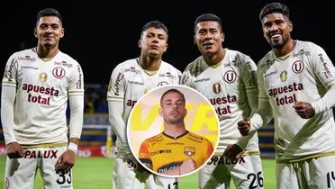 Octavio Rivero y Universitario de Deportes (Foto: Universitario y Barcelona SC).