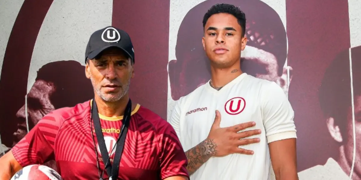 Olivares y Bustos en el plantel de Universitario de Deportes / Foto: Universitario de Deportes